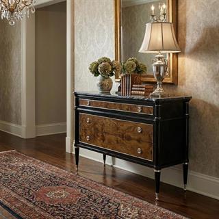 Jonathan Charles Madison Black Marble Top Dresser