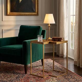 Jonathan Charles Modern Light Golden Walnut Yan Sehpa