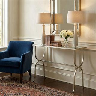 Jonathan Charles Modern Luxe Silver Konsol