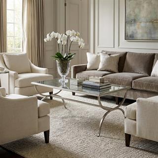 Jonathan Charles Modern Luxe Silver Orta Sehpa