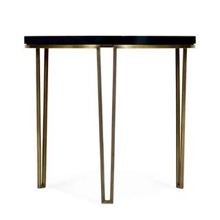 Jc Modern - Op Art - Helical Yuvarlak Yan Sehpa - Finish-Sat-04-1 (Bright Satinwood)