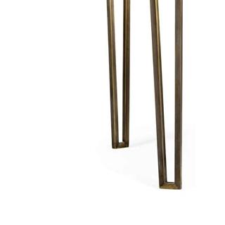 Jc Modern - Op Art - Helical Yuvarlak Yan Sehpa - Finish-Sat-04-1 (Bright Satinwood)