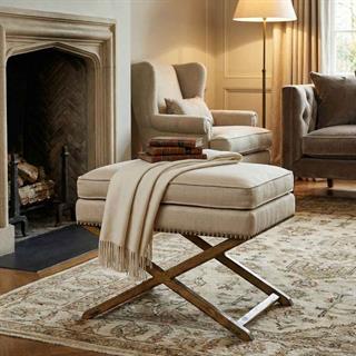 Jonathan Charles Sussex Light Brown Chestnut Ottoman