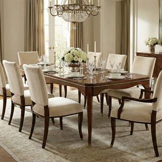Jonathan Charles Vega Dark Santos Rosewood Dining Table