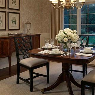 Jonathan Charles Windsor Black Side Dining Chair