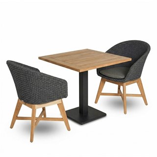 Kayu Teak 2 Kişilik Bahçe Masa Takımı
