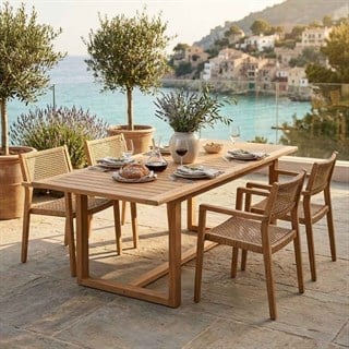 Kayu Teak Aston Yemek Masası