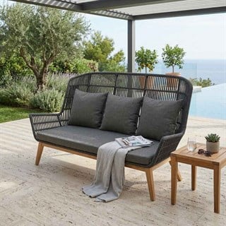 Kayu Teak Minoto Üçlü Kanepe