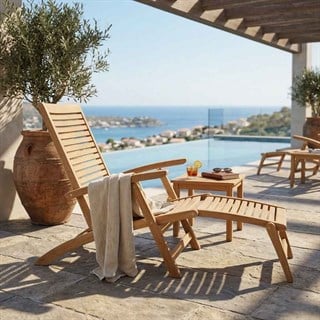 Kayu Teak Titanic Steamer Sandalye