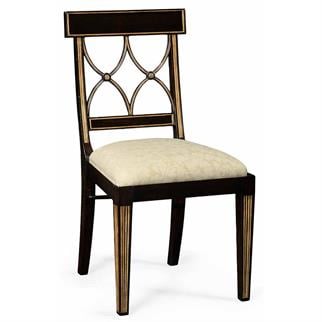 Jonathan Charles Kensington Ebonised Side Chair