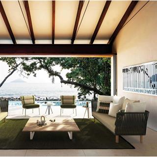 Kettal Bitta Basalt 3-Seater Sofa