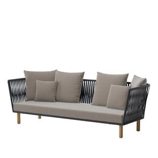 Kettal Bitta Basalt 3-Seater Sofa