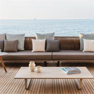 Kettal Bitta Travertine Dikdörtgen Orta Sehpa