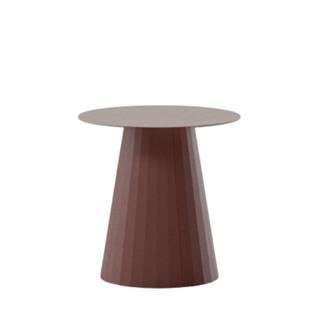 Kettal Cala Wet Stone Terrarosa Yuvarlak Yan Sehpa