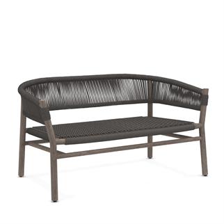 Ethimo Kilt Pickled Teak Two-Seater Sofa