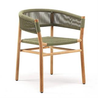 Ethimo Kilt Teak Olive Green Kollu Sandalye 