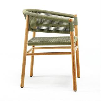 Ethimo Kilt Teak Olive Green Kollu Sandalye 