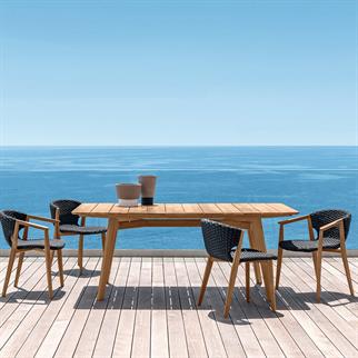 Ethimo Knit Teak Rectangular Table