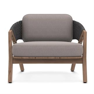 Ethimo Knit Teak Lava Grey Koltuk