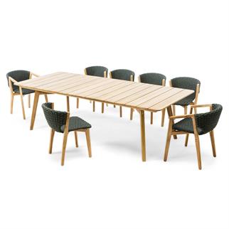 Ethimo Knit Teak Dining Table
