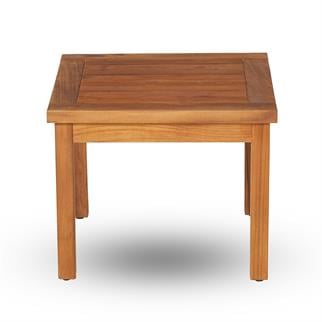 Kayu Teak Kare Yağlı Teak Yan Sehpa
