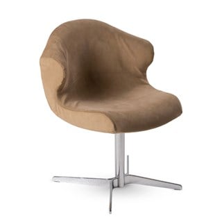 Alster Sandalye-Döner Ayak-Kumaş Alcantara (1112) Dove Grey-(Grade S)