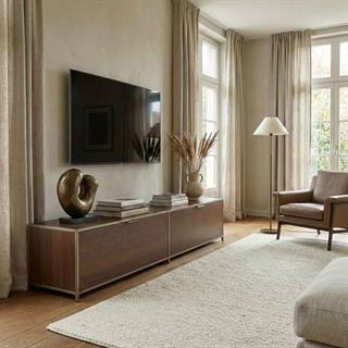 Ligne Roset Dita Dark Walnut Sideboard