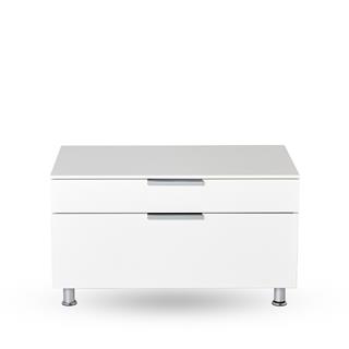 Everywhere TV Ünitesi – 2 Çekmeceli - Gloss whıte lacquer - H498 / W900 / D540