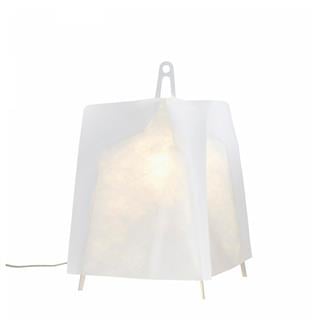 Iole Masa Lambası- Small-Anodised aluminium and shade in white