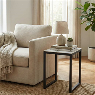 Ligne Roset Iso White Side Table