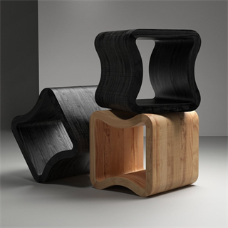 Ligne Roset One Shape Black Side Table