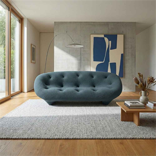 Ligne Roset Ploum Large High-Back Peplum Sofa