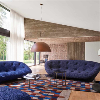 Ligne Roset Ploum Medium Prune High Back Sofa