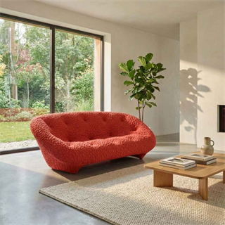 Ligne Roset Ploum Medium Rouge Yüksek Sırtlı İkili Kanepe