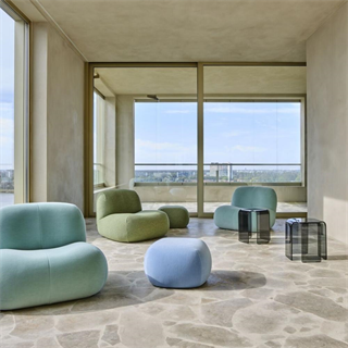 Ligne Roset Pukka Ecru Pouf