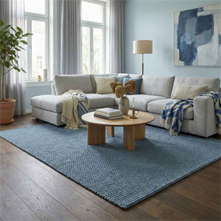 Ligne Roset Rope Slate Blue Rug