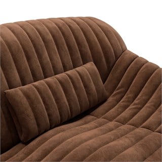 Ligne Roset Sandra Alcantara Brown Large Kanepe