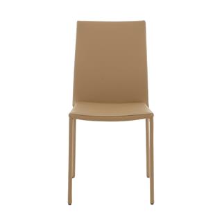 Ligne Roset Slim Beige Leather Armless Chair