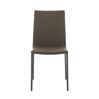 Ligne Roset Slim Grey Leather Armless Chair
