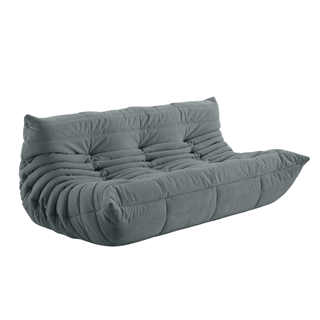 Ligne Roset Togo Large Dark Grey 3-Seater Sofa