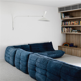 Ligne Roset Togo Large Navy Blue Üçlü Kanepe