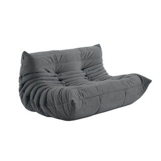 Ligne Roset Togo Small Dark Grey İkili Kanepe