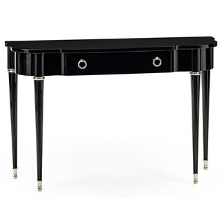 Jonathan Charles Madison Piano Black Console Table