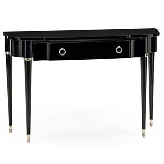 Jonathan Charles Madison Piano Black Console Table