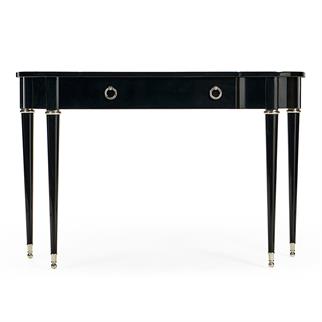 Jonathan Charles Madison Piano Black Console Table