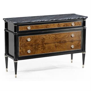 Jonathan Charles Madison Black Marble Top Dresser
