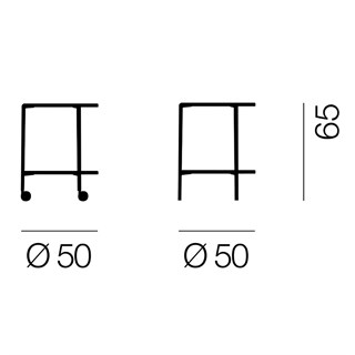 Magis Tombour Tekerlekli Sehpa