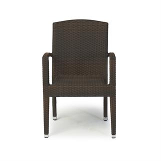 Brightmax Materal Brown Kollu Sandalye