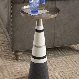 Bernhardt Meridian Black White Side Table