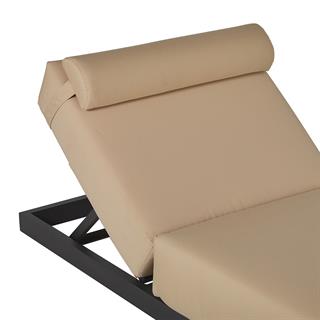 Metal Anthracite Sun Lounger